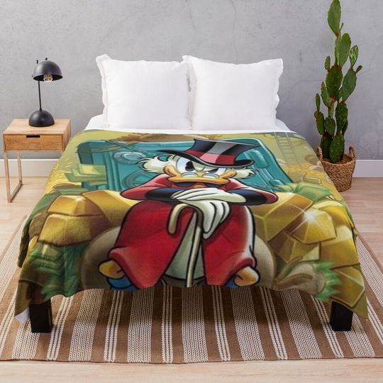 Scrooge McDuck Throw Blanket
