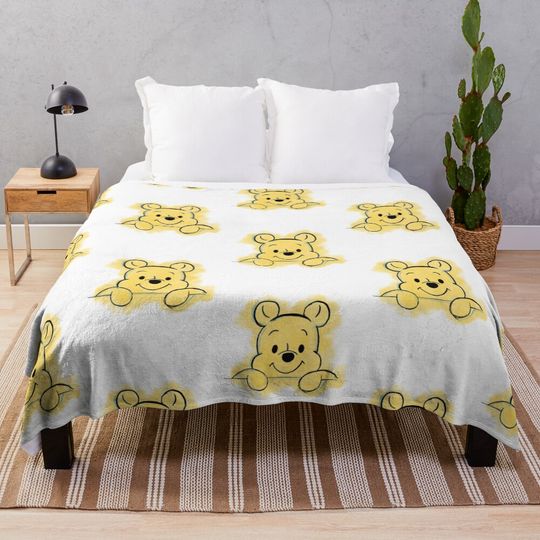 Peek-a-pooh Throw Blanket