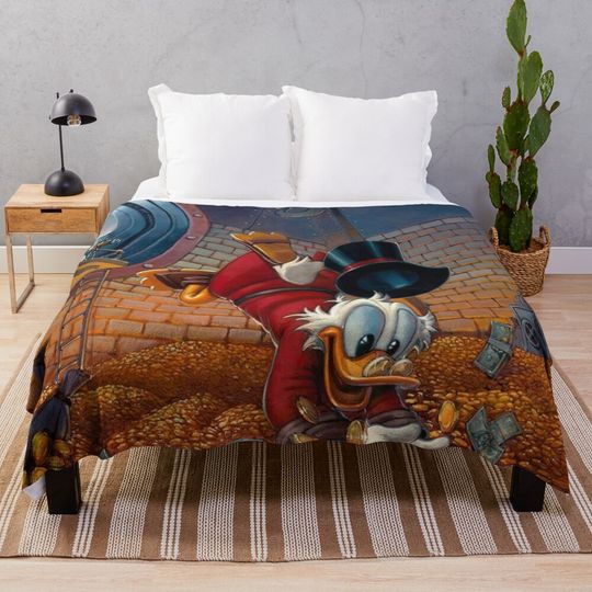 Scrooge McDuck Throw Blanket