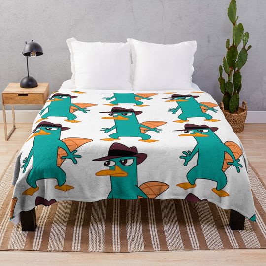 perry the platypus (7) Throw Blanket