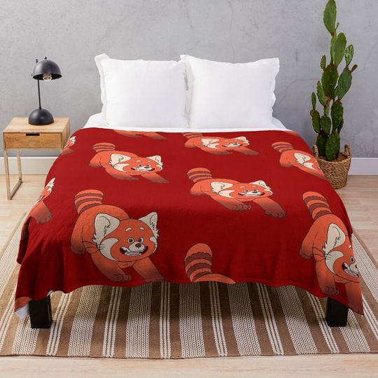 Turning Red Panda Mei Throw Blanket