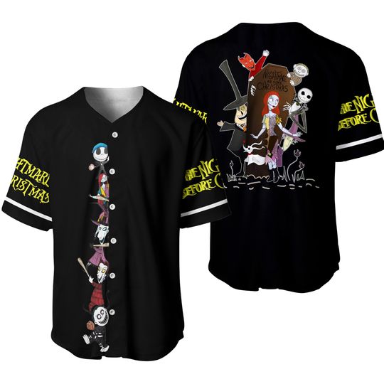 Discover Nightmare Before Christmas Jersey, Nightmare Baseball Jersey, Nightmare Before Christmas Shirt, Jack Skellington Jersey, Sally Shirt