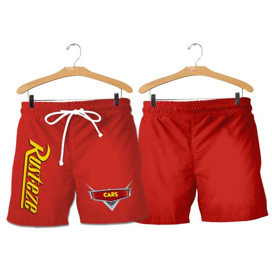 Personalize Mcqueen Red Shorts JS Custom 3D Shorts Sports Outfits Cute Gifts