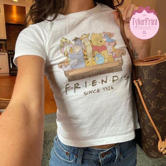 Disney Friends Winnie The Pooh Baby Tee, Pooh & Co 1926, Pooh Bear And Friends, Piglet Tigger Eeyore Bestie Disney Girls Trip Shirt