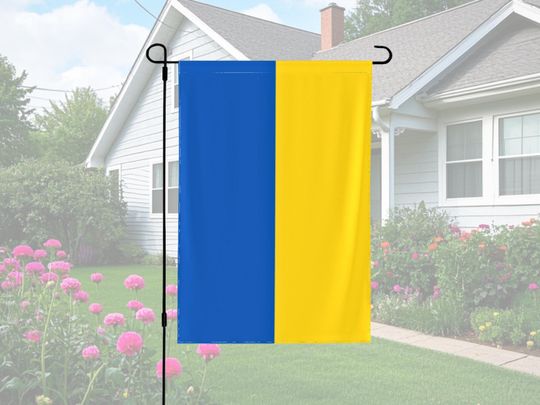 We Stand With Ukraine Garden Flag  Ukrainian Flag Yard Decor