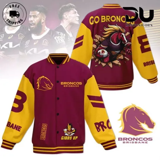 Brisbane Broncos Football Club Baseball Jacket