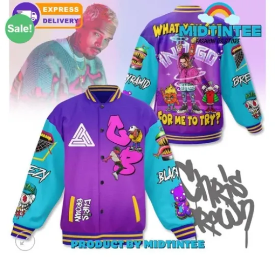 Chris Brown Baseball Jacket, gift 3D best all printed Jacket