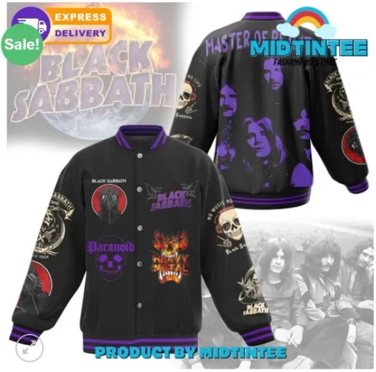 Black Sabbath Master Of Reality Baseball Jacket -