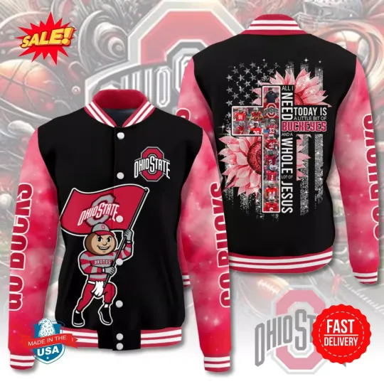 Ohio State Buckeye  Baseball Jacket