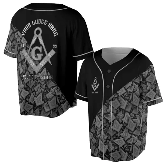 Customized Masonry Master Mason Multi-color Baseball Jersey
