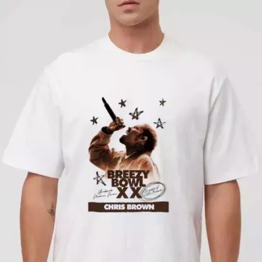 Chris Brown Stadium World Tour 2025 Breezy Bowl XX Unisex T-Shirt