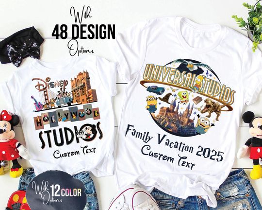 Custom Universal Studios Shirt, Family Universal Studios Trip Shirt, Universal Studios Group Shirt, Family Vacation Shirt, Matching Shirt
