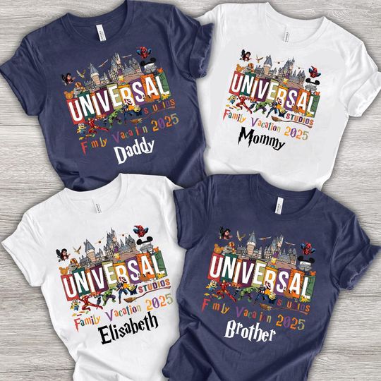 Custom Universal Studios Family Vacation Shirts 2025, Universal Studios Family Vacation Shirts, Universal Studios Family Trip Matching Shirt