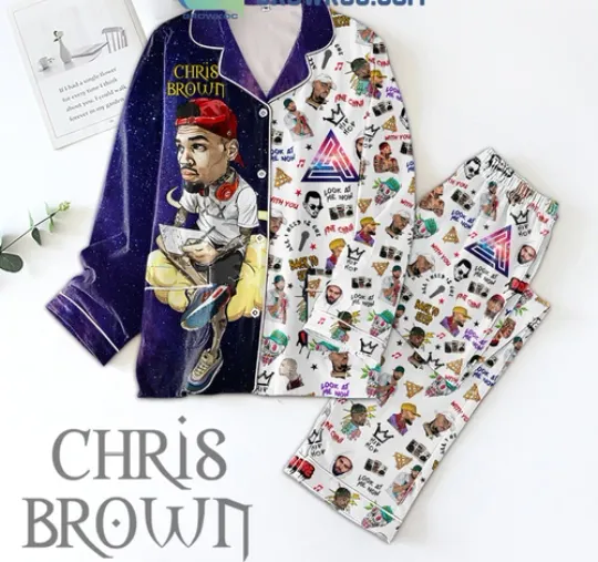 Chris Brown Back To Sleep All I Need Is One Pajamas Set