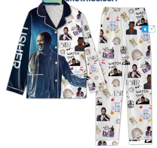 Usher Watch This Polyester Pajamas Set