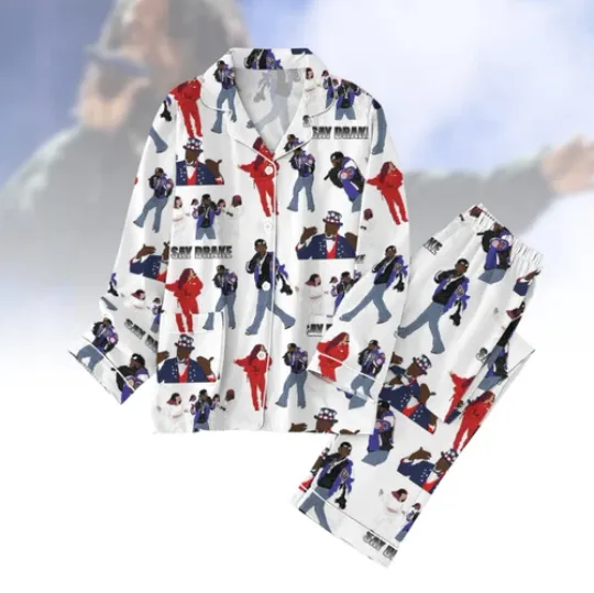 Kendrick Lamar Say Drake Pajamas,Kendrick Lamar Tour 2025 Sleepwear