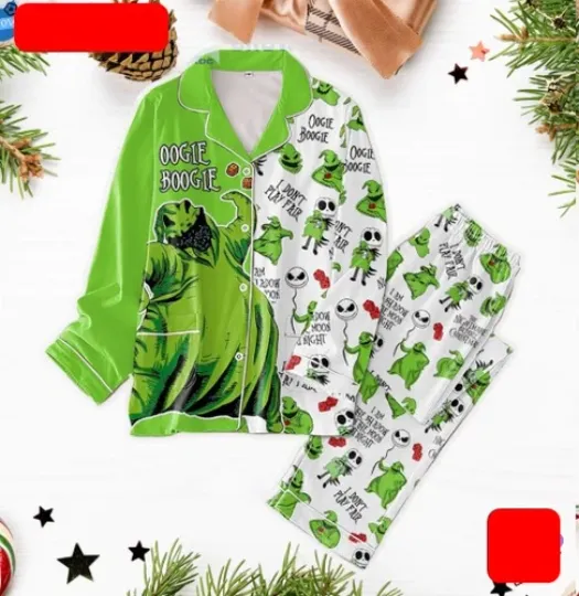 Oogie Boogie The Night Before  Pajamas Set
