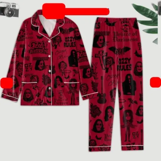 Ozzy Osbourne Fan  Pajamas Set
