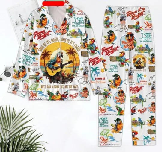 Jimmy Buffett Some Of Its Magic Some Of Its Tragic Polyester Pajamas Set