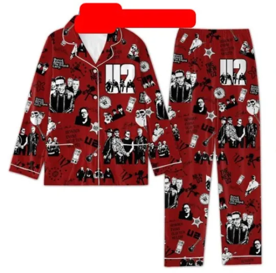 U2 The New U2 Polyester Pajamas Set