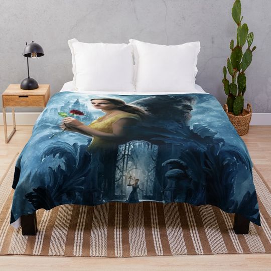 Beauty and the beast Throw Blanket