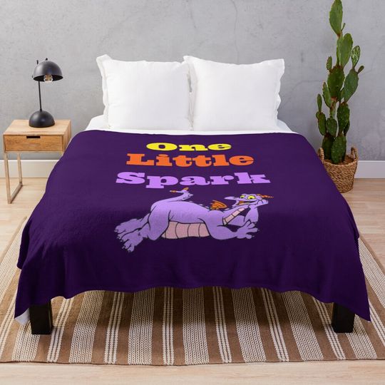 Figment One Little Spark Laying Down Throw Blanket