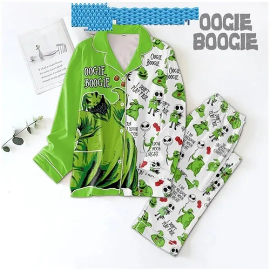 Oogie Boogie Th3 Night Before Pajamas Set
