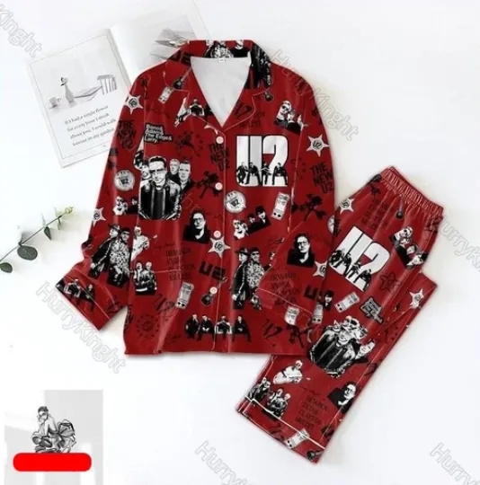 U2 Pajamas Set HG U2 Pajamas For Party U2 Band Pajamas