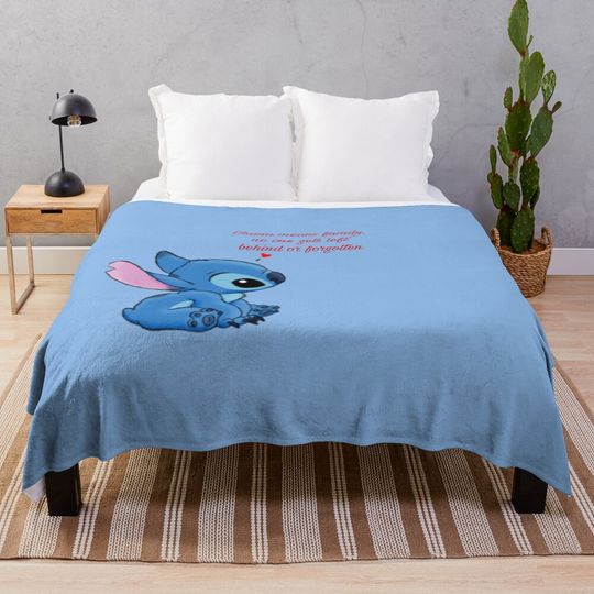 Ohana means family  Throw Blanket