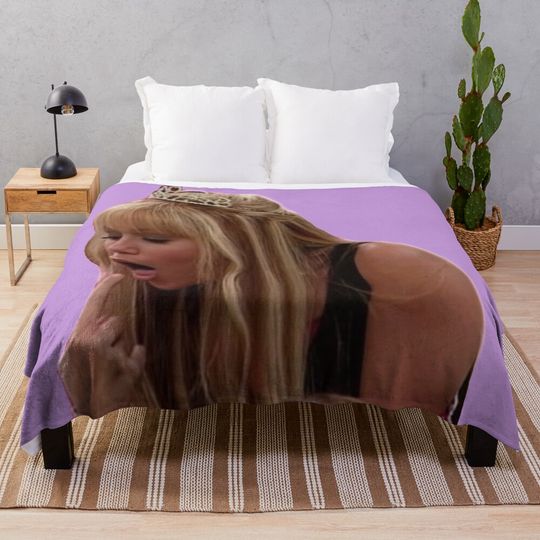 funny Hannah Montana sticker Throw Blanket
