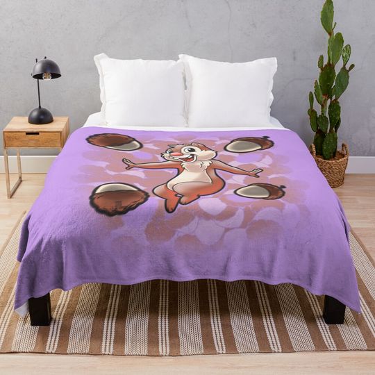 Chip And Dale Nuts beauty  Throw Blanket