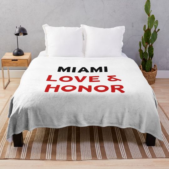 Miami University - Miami Oxford - Love & Honor Throw Blanket