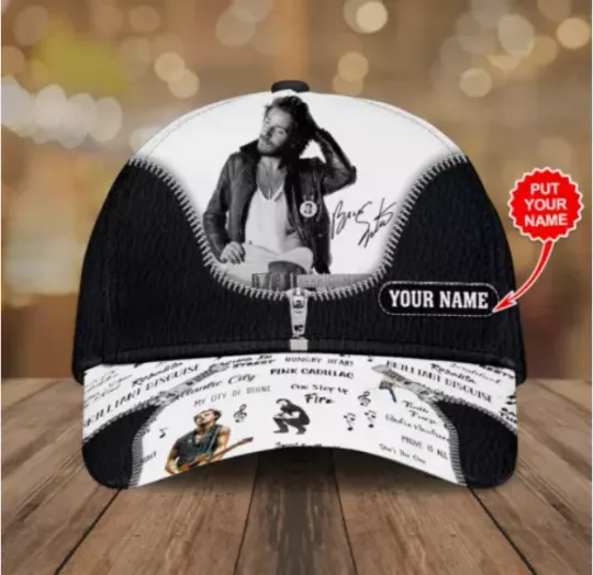 Bruce Springsteen Classic Cap Personalized Gift for Fans