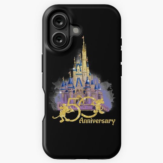 50th Anniversary Years World Magic Kingdom Castle Light iPhone Case