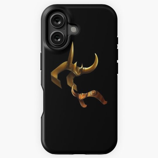 Loki series horned helmet, loki horns  iPhone Case