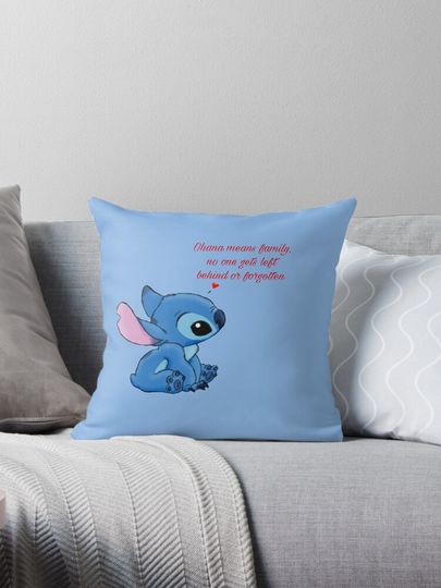 Ohana means family  Pillow