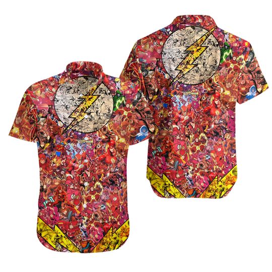The Flash 02 Hawaiian Shirt, Beach Shirts for Men, Gift For Men