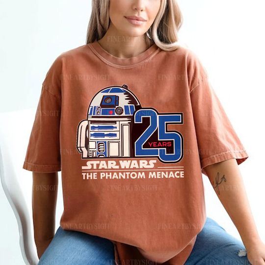 Star Wars Phantom Menace Anniversary Droid R2-D2 Shirt, Star Wars Shirt, Star Wars Disneyland T-shirt, Star Wars Gift