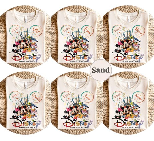 Disneytrip Family 2025 Shirt, Vacation Disney Matching Shirts, Disneyland Shirt, First Disney Trip 2025 Shirt, Disneyworld 2025 Family Shirt