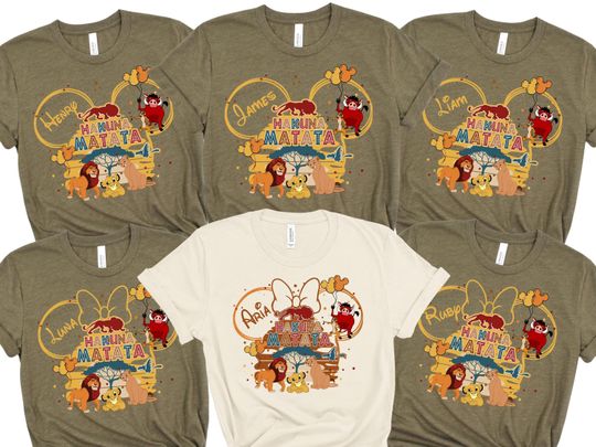 Custom Disney Hakuna Matata Shirt, Animal Kindom Shirt, Disney Safari Shirt, Hakuna Matata Shirts, Custom Disney Animal Shirts, Disney Shirt