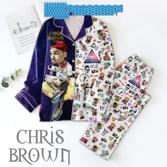 Chris Brown Back To All I Need Is Pajamas Set