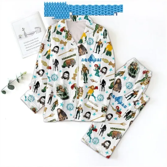 Aquaman Aquamanatee Satin Pajamas Set