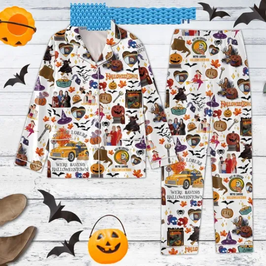 Halloween Town Benny Taxi Company Pajamas Set