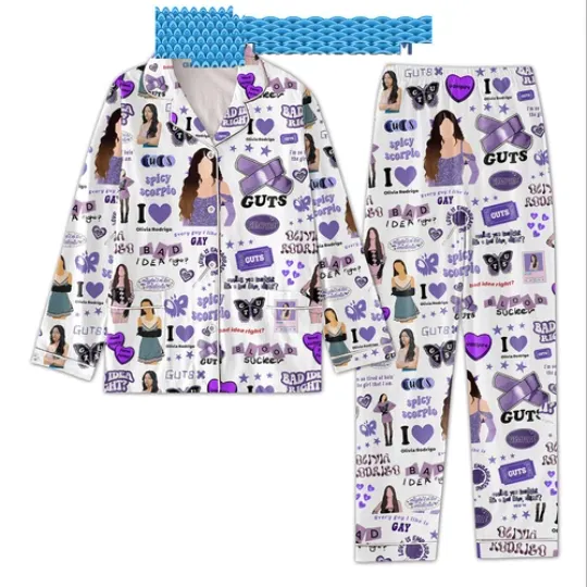 Olivia Rodrigo Seeing You Tonight Its A Bad Idea Right Pajamas Set