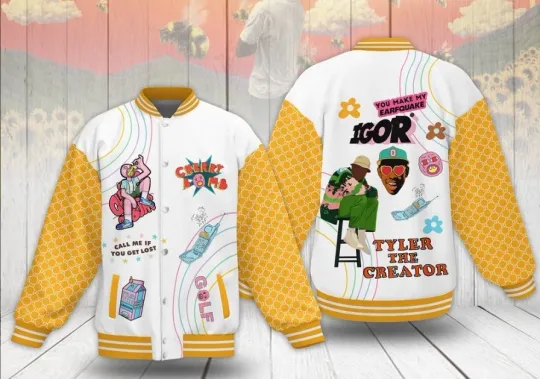 Best Price Tyler The Creator 3D Baseball Jersey Tour 2025 Hot For Men Women