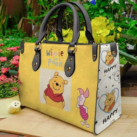 Winnie The Pooh Bear Leather Handbag, Winnie The Pooh Lovers Gift