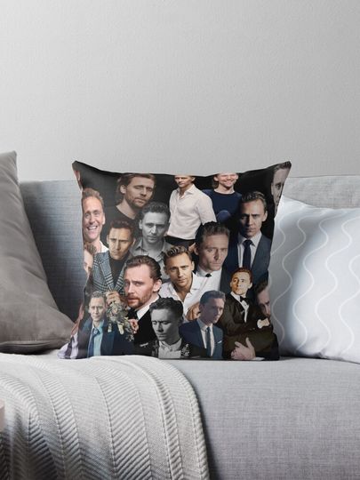 Tom Hiddleston Sexy Collage  Pillow