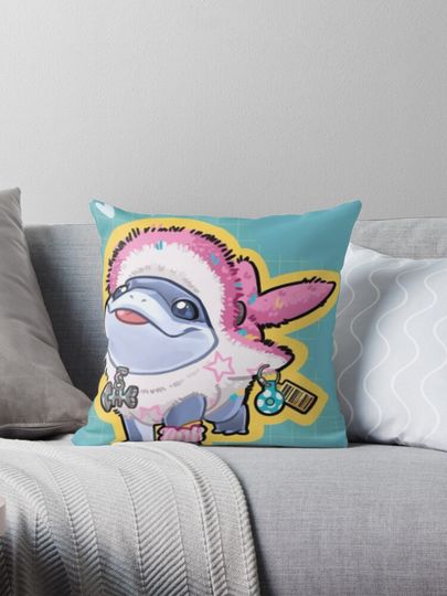 Jeff the Landshark – The Cutest Land-Roaming Shark Buddy! Pillow