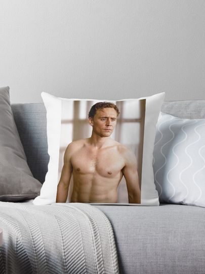 Tom Hiddleston Shirtless Pillow