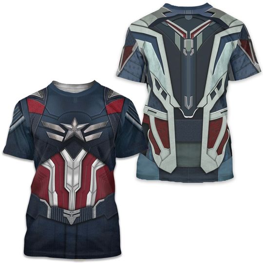 Captain America Brave New World Unisex Shirt, Superhero Cosplay Outfit, Disney Costume Apparel, Marvel Movie Fan Gift, Comic-Inspired Tee